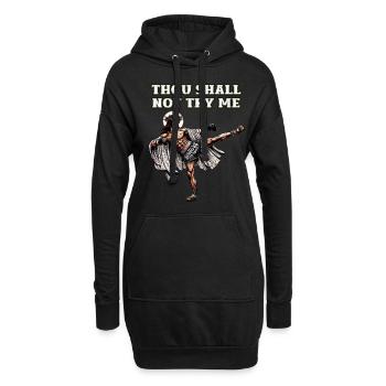 Lustiger Muay Thai Spruch Herr Jesus Christliches Geschenk - Hoodie-Kleid - Schwarz - Vorne