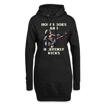 Lustiger Muay Thai Spruch Herr Jesus Christliches Geschenk - Hoodie-Kleid - Schwarz - Vorne