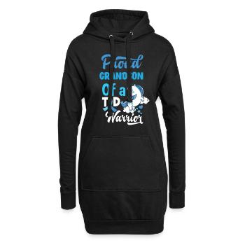 Cadeau pour diabétiques de type 1 pour diabétiques de type 1 - Sweat-shirt à capuche long Femme - noir - Devant