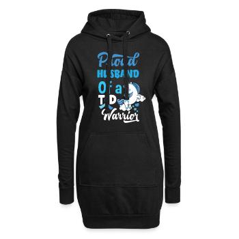 Cadeau pour diabétiques de type 1 pour diabétiques de type 1 - Sweat-shirt à capuche long Femme - noir - Devant