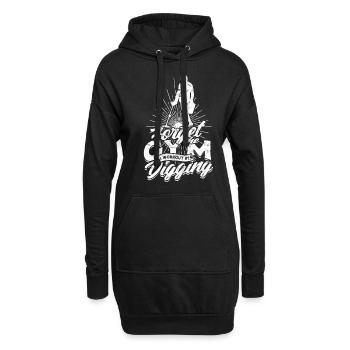 Détecteur de pêche à la terre Chasseur de trésors - Sweat-shirt à capuche long Femme - noir - Devant