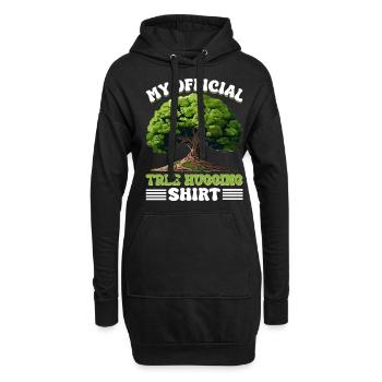 Défenseurs des arbres et écologistes - Sweat-shirt à capuche long Femme - noir - Devant
