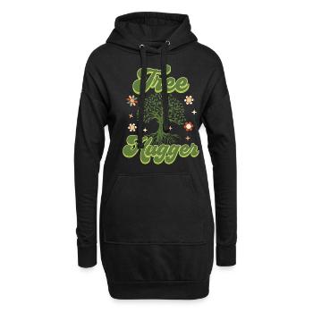 Environnementaliste, amoureux de la nature - Sweat-shirt à capuche long Femme - noir - Devant