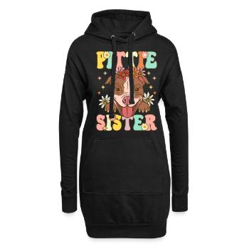 Pitbull Sister Pitbull Sister Amoureux des chiens - Sweat-shirt à capuche long Femme - noir - Devant