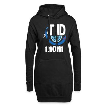 T1D Diabetes Typ 1 Diabetiker Geschenk - Hoodie-Kleid - Schwarz - Vorne
