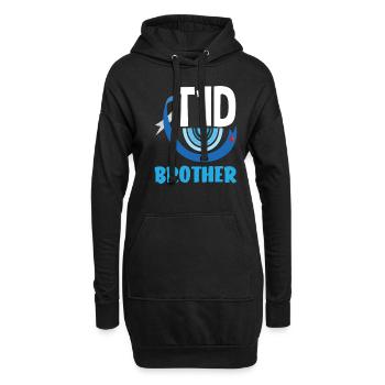 T1D Diabetes Typ 1 Diabetiker Geschenk - Hoodie-Kleid - Schwarz - Vorne