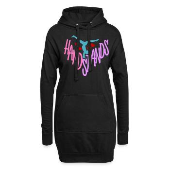 Gymnast Handstands Handstand Gymnastics - Hoodie-Kleid - Schwarz - Vorne