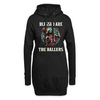 Lustiger Basketball Spruch Jesus Basketball Geschenk - Hoodie-Kleid - Schwarz - Vorne