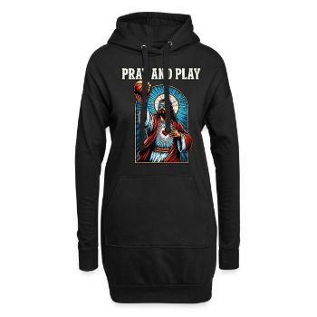 Lustiges Basketball-Design Jesus Christian Geschenk - Hoodie-Kleid - Schwarz - Vorne