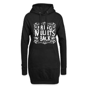 Bring Mullets Back 6 - Hoodie-Kleid - Schwarz - Vorne
