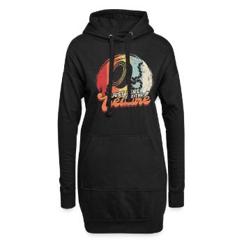 Magnetfischen Magnetangeln Metallfischen - Hoodie-Kleid - Schwarz - Vorne