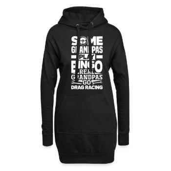 Lustiges Autorennen Auto Rennen Geschenk - Hoodie-Kleid - Schwarz - Vorne