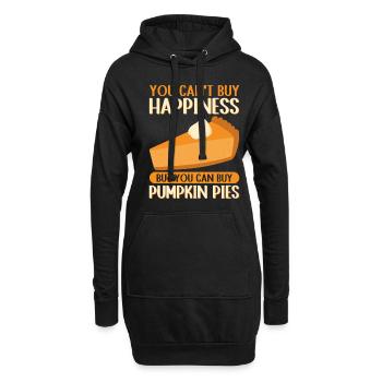 Tarte à la citrouille American Pumpkin Pie cadeau - Sweat-shirt à capuche long Femme - noir - Devant