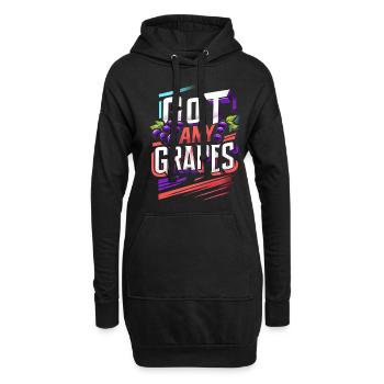 J’ai des raisins 11 - Sweat-shirt à capuche long Femme - noir - Devant