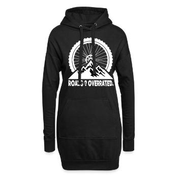 Roads Overrated Mountainbike MTB Mountainbikes - Hoodie-Kleid - Schwarz - Vorne