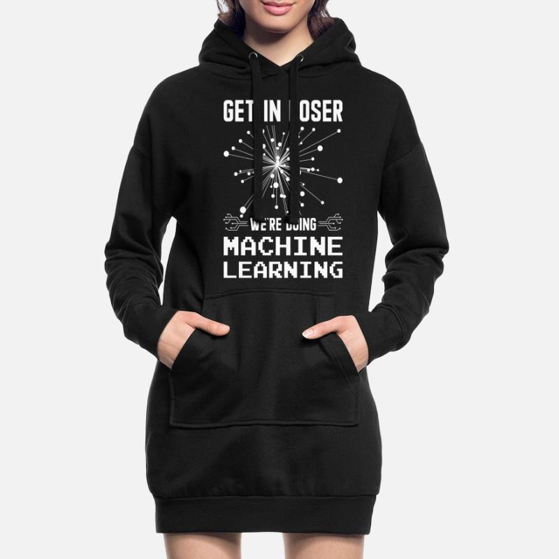 Machine Learning Algorithmen KI Datenanalyst Hoodie-Kleid