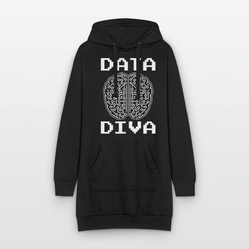 Machine Learning Algorithms AI Data Analyst Hoodie Dress