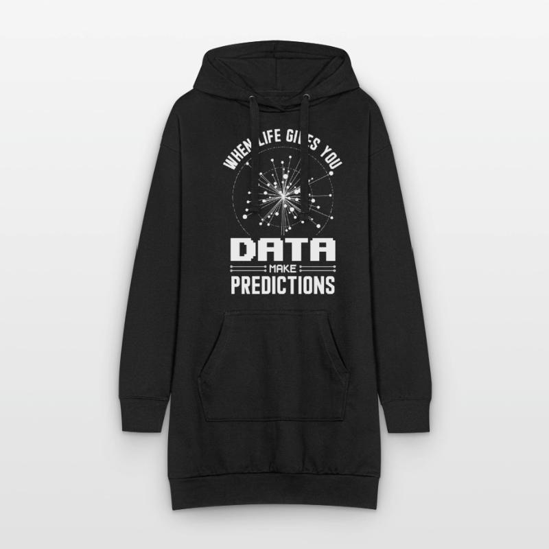 Machine Learning Algorithms AI Data Analyst Hoodie Dress