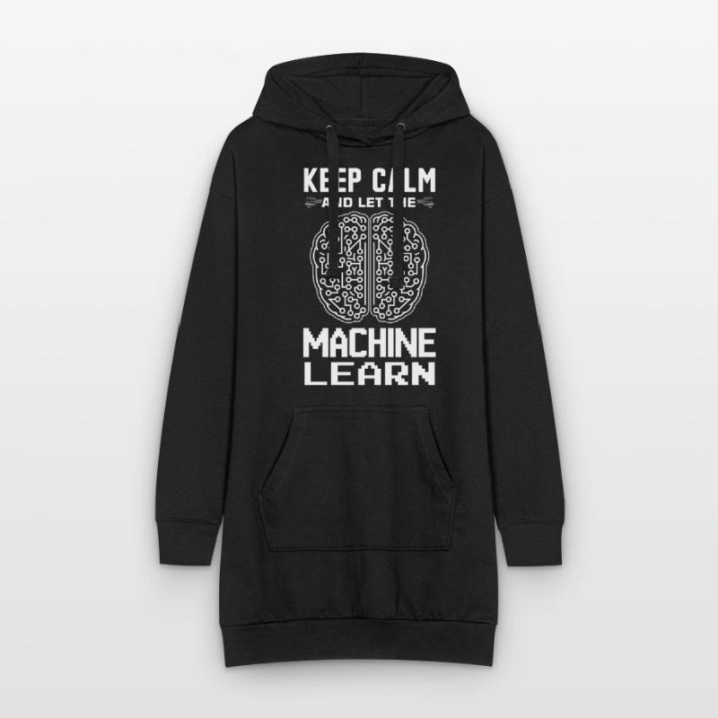Machine Learning Algorithms AI Data Analyst Hoodie Dress