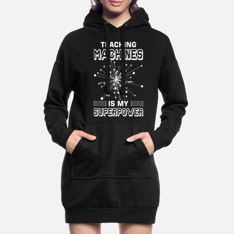 Machine Learning Algorithms AI Data Analyst Hoodie Dress