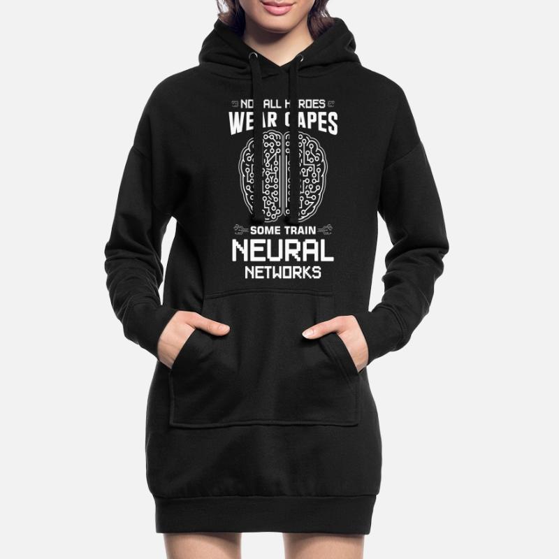 Machine Learning Algorithms AI Data Analyst Hoodie Dress