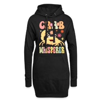 Groovy Crab Lovers Seafood Lovers - Hoodie Dress - black - Front