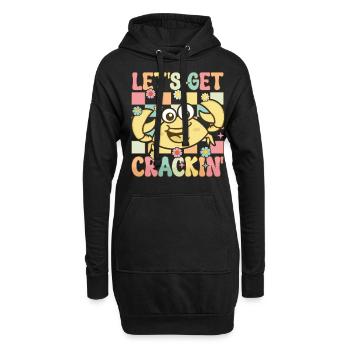 Groovy Krabbenliebhaber Meeresfrüchte-Liebhaber - Hoodie-Kleid - Schwarz - Vorne
