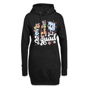 Professeur d’anglais Professeur d’anglais Ell Squad - Sweat-shirt à capuche long Femme - noir - Devant