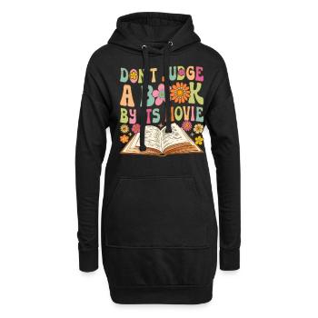 Read Groovy Book Reader - Hoodie Dress - black - Front