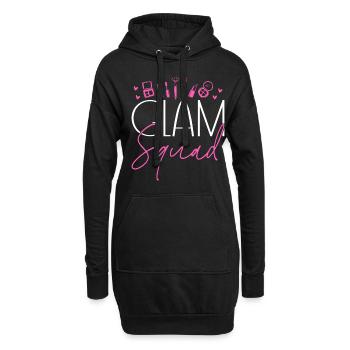 Skincare Esthetician Skin - Hoodie-Kleid - Schwarz - Vorne