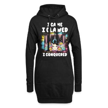 Greifautomat Je suis venu j’ai griffé j’ai conquis - Sweat-shirt à capuche long Femme - noir - Devant
