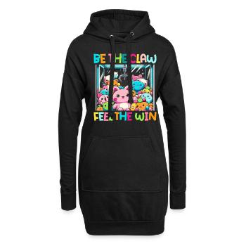 Gripper Be The Claw Ressentez la victoire - Sweat-shirt à capuche long Femme - noir - Devant