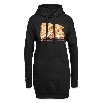 Quesadillas Quesadilla mexicaine cadeau - Sweat-shirt à capuche long Femme - noir - Devant