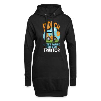 9. Geburtstag Traktor 9 Jahre Geburtstagsshirt - Hoodie-Kleid - Schwarz - Vorne