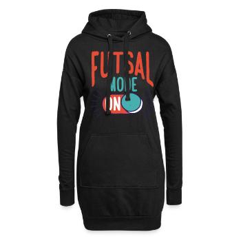 Futsal Mode On 14 - Hoodie-Kleid - Schwarz - Vorne