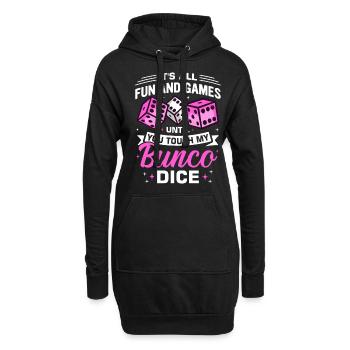 Bunco - Hoodie-Kleid - Schwarz - Vorne
