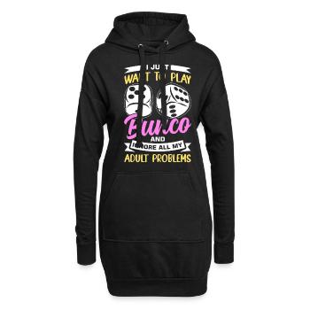 Bunco - Hoodie-Kleid - Schwarz - Vorne
