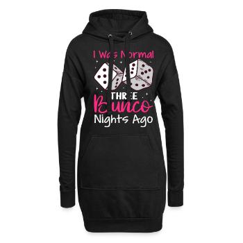 Bunco - Hoodie-Kleid - Schwarz - Vorne