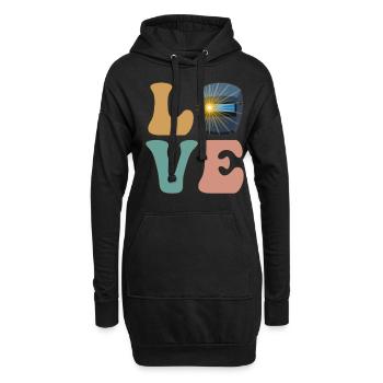 LOVE Soudeur Soudage Soudure Soudage - Sweat-shirt à capuche long Femme - noir - Devant