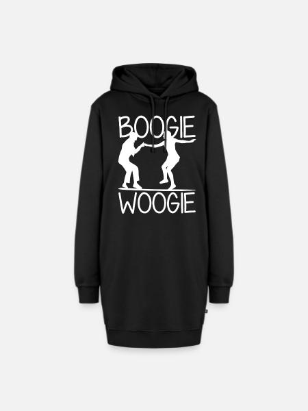 Boogie Woogie Dance Dancing Swing - Hoodie-Kleid - Schwarz