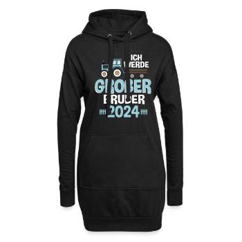 Großer Bruder 2024 - Hoodie-Kleid - Schwarz - Vorne