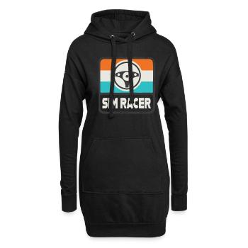 Sim Racer Retro Sim Racing Motorsport Jeux - Sweat-shirt à capuche long Femme - noir - Devant