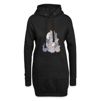 Veterinary Assistant Cats Veterinarian - Hoodie-Kleid - Schwarz - Vorne