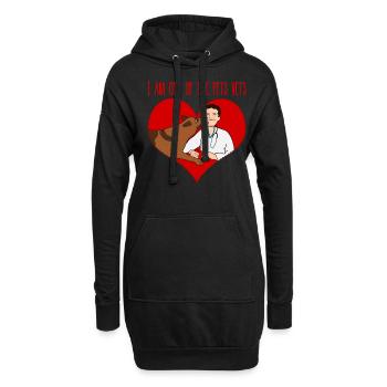 Vétérinaire Assistant Chien Vétérinaire - Sweat-shirt à capuche long Femme - noir - Devant
