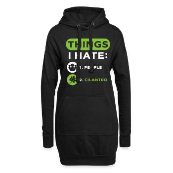 Anti Koriander - Hoodie-Kleid - Schwarz - Vorne