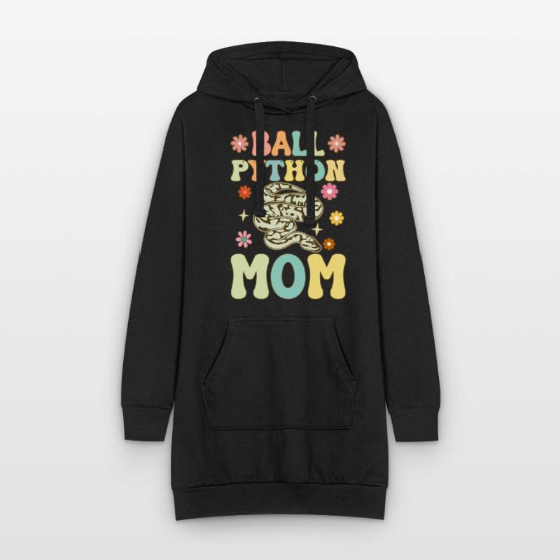 Kugelpython-Mama Groovy Snake Mama Hoodie-Kleid