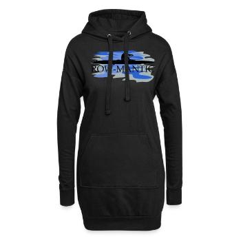 Rowing Club Romantic Rowing Boat - Hoodie-Kleid - Schwarz - Vorne