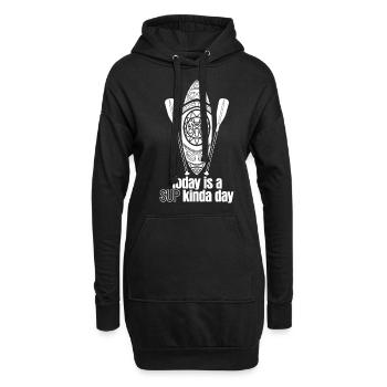 SUP-Board Stand up Paddling - Hoodie-Kleid - Schwarz - Vorne