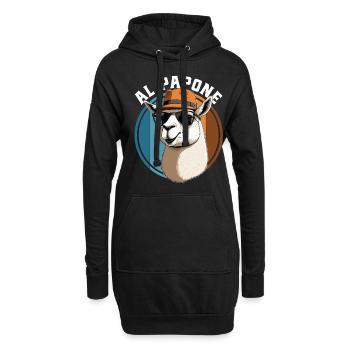 Al Papone lustiges Vatertagsgeschenk - Hoodie-Kleid - Schwarz - Vorne
