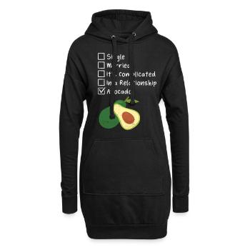 Avocado - Hoodie-Kleid - Schwarz - Vorne